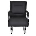 Ver imagem 6 de Cadeira Escritório Interlocutor Fixa Estofada Corino Ferrari