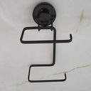 Ver imagem 6 de Papeleira Dupla com Ventosa Porta Papel Higiênico Schmitt:Preto Fosco