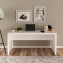 Ver imagem 3 de Mesa para Escritório Escrivaninha 163 Cm Branco