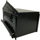 Ver imagem 5 de Caixa de Correios Pombinho Preta de Grade Grande 20x25x12cm Preto