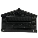 Ver imagem 1 de Caixa de Correios Pombinho Preta de Grade Grande 20x25x12cm Preto