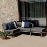 Conjunto Jardim e Varanda 1 Chaise Esquerda 1 Sofá 1 Puff Refúgio CabeCasa MadeiraOriginals - 1