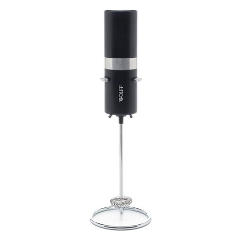 Mixer Elétrico para Bebidas de Aço Inox e Plástico com Suporte Wolff