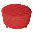 Ver imagem 1 de Puff Amora 80 Cm Suede Slk Decor Amara Vermelho