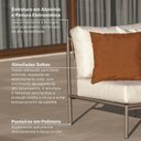 Ver imagem 6 de Conjunto Jardim e Varanda 1 Chaise Esquerda 1 Sofá 1 Puff Refúgio CabeCasa MadeiraOriginals