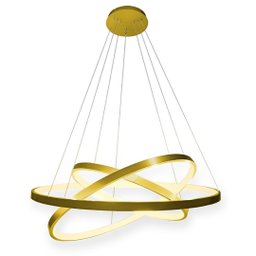 Lustre Pendente 3 Anéis 60cm Triarc 3 Arcos 110/220 Moderno Led Integrado - 3