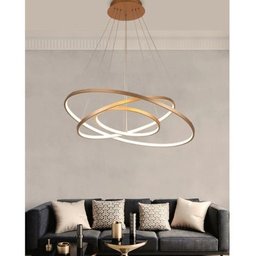 Lustre Pendente 3 Anéis 60cm Triarc 3 Arcos 110/220 Moderno Led Integrado - 4
