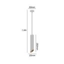 Ver imagem 2 de Pendente Tubo Cilindro Alumínio Branco Chanfrado Bivolt:branco Frio (6500k)