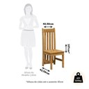 Ver imagem 3 de Kit 6 Cadeiras 100% Madeira Maciça Lille Espresso Móveis Marrom/Nogueira