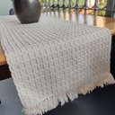 Ver mais imagens de Caminho de Mesa Nobre Algodão Cru 33x300