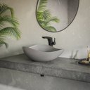 Ver imagem 6 de Kit 3 Cubas de Apoio Oval 54x37,5cm Ruy Ohtake Roca Cinza/Stone