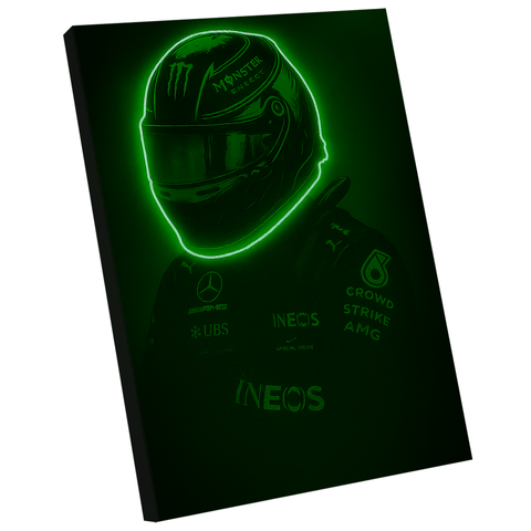 Quadro Decorativo Piloto Neon Verde