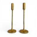 Ver imagem 1 de Conjunto de Castiçais Decorativos em Aço Inox Dourado 28cm