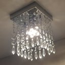 Ver imagem 1 de Lustre Em Cristais Acrílicos Alto Brilho Soquete Normal E27