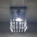 Ver imagem 4 de Lustre Em Cristais Acrílicos Alto Brilho Soquete Normal E27