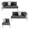 Conjunto Jardim 1 Chaise Direita 1 Chaise Esquerda 1 Módulo 70cm Refúgio CabeCasa MadeiraOriginals - 7