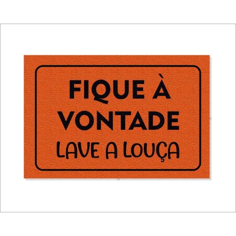 Tapete Capacho Fique À Vontade Lave a Louça