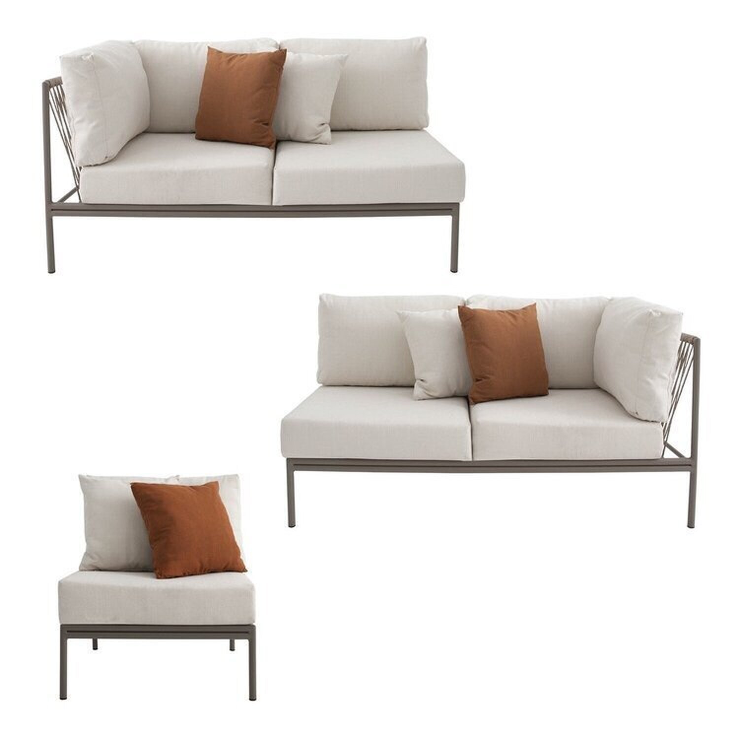 Conjunto Jardim e Varanda 1 Chaise Direita 1 Chaise Esquerda 1 Módulo 70cm Refúgio CabeCasa MadeiraMadeira - 7