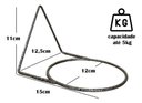 Ver imagem 2 de Kit 3 Suportes 12cm Anel Redondo Pendurar Vaso Planta Parede