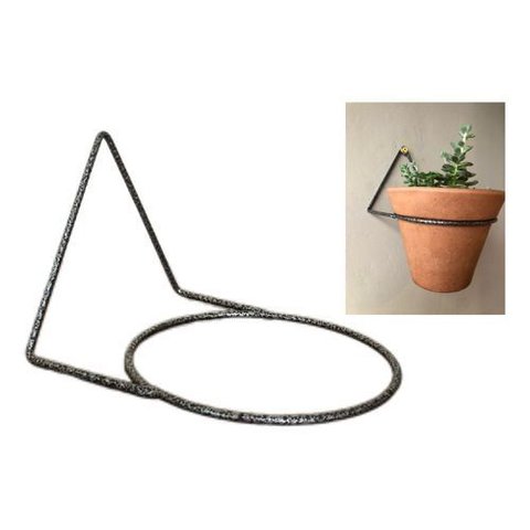 Kit 3 Suportes 12cm Anel Redondo Pendurar Vaso Planta Parede