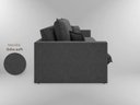 Ver imagem 5 de Sofá Tango 2,40m sem Caixa, Retrátil e Reclinável Linho Soft Grafite - Netsofas