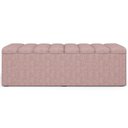 Ver imagem 6 de Kit Cabeceira Cama Box Casal King 195cm e Calçadeira Recamier Baú Dália W01 Linho Rosa - Lyam