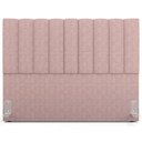Ver imagem 5 de Kit Cabeceira Cama Box Casal King 195cm e Calçadeira Recamier Baú Dália W01 Linho Rosa - Lyam