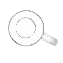 Caneca de Vidro Lyor com Pires de Bambu Suculenta 330ml 5708 - 6