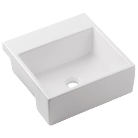 Kit 3 Cubas de Semiencaixe 410x410 com Mesa Loft Q2 Incepa Branco