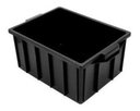 Ver imagem 3 de Caixa Plástica Organizadora 39,5 L Com Tampa Preta