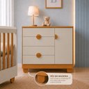 Ver imagem 7 de Cômoda Sapateira para Quarto de Bebê 100% MDF com Porta Apolo