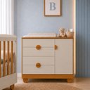 Ver imagem 1 de Cômoda Sapateira para Quarto de Bebê 100% MDF com Porta Apolo