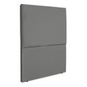 Ver imagem 4 de Cabeceira Cama Box Organica Solteiro 90cm Luna Suede C/frame Grafite
