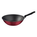 Ver imagem 1 de Wok Tramontina Loreto em Alumínio com Revestimento Antiaderente Starflon Max Vermelho 28 Cm 3,6 L