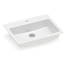 Ver imagem 1 de Kit 3 Cubas de Sobrepor com Mesa 55x42cm Optica PQ55 Roca Branco