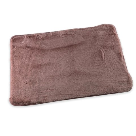 Tapete para Banheiro Antiderrapante Macio Saída de Banho 60x40cm Rosa