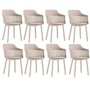 Ver imagem 1 de Kit com 8 Cadeiras para Sala de Jantar Marcela Bege/Nude