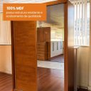 Ver imagem 4 de Guarda Roupa Mali 2 Portas de Correr 100% MDF com 01 Espelho - Móveis Europa