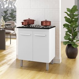 Balcão Para Cooktop 4 Bocas  Jade Branco - 1