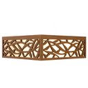 Ver imagem 5 de Luminária Decorativa Madeira Plafon Copacabana Quad 40cm:Amendola Rústica