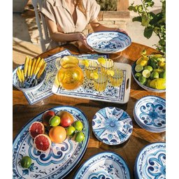 Bandeja Oval Grande "blues" em Melamina -50x36xh3cm - Guzzini - 3