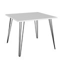 Ver imagem 1 de Mesa Quadrada Hairpin Branca 85x85x75cm
