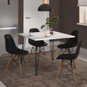 Ver imagem 2 de Mesa Quadrada Hairpin Branca 85x85x75cm