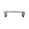 Banco Madeira Ferro Estilo Industrial 1,70 Mts - 3