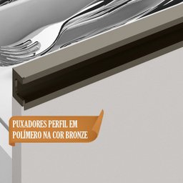 Balcao 4 Gavetas Com Telescopicas 120CM 12592 Oak Off White PLN - 7