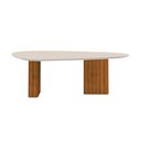 Ver imagem 6 de Mesa com Tampo Orgânico com Vidro 75x200x100cm