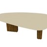 Mesa com Tampo Orgânico com Vidro 75x200x100cm - 4