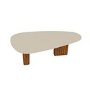 Ver imagem 1 de Mesa com Tampo Orgânico com Vidro 75x200x100cm
