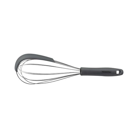 Batedor Manual Moldê em Aço Inox e Cabo de Silicone Tramontina