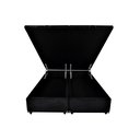 Ver imagem 1 de Cama Box Baú King Suede Preto 193x203x42